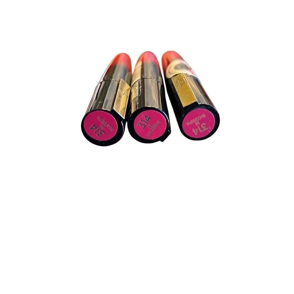 3 L'Oreal Paris Makeup Signature Shiny Lip color #314 Be successful